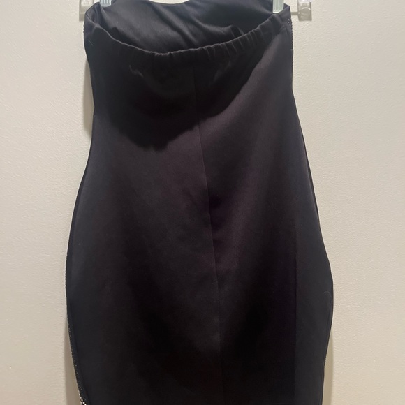 🔥 Ruby Rox Sexy Strapless Studded Mini Dress ✨ Gold & Silver Studs Small S 🖤 - Picture 3 of 5